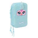 Triple Pencil Case Furby Blue 12,5 x 19,5 x 5,5 cm 37 Pieces
