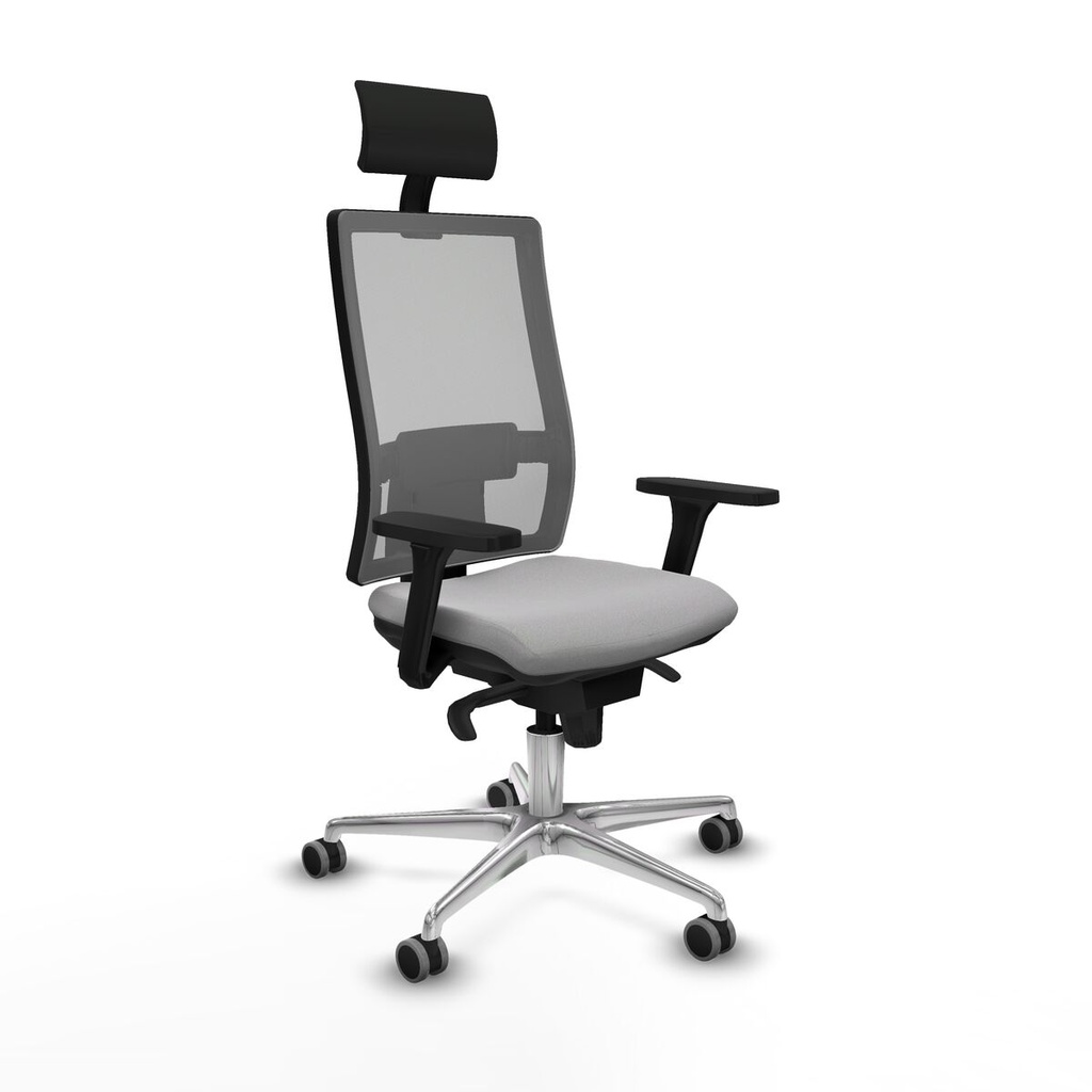 Office Chair with Headrest Piqueras y Crespo 3D086G1 Light grey