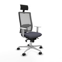 Office Chair with Headrest Piqueras y Crespo 4B086N1 Dark grey