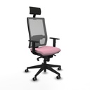 Silla de Oficina con Cabecero Piqueras y Crespo 1D066G1 Rosa