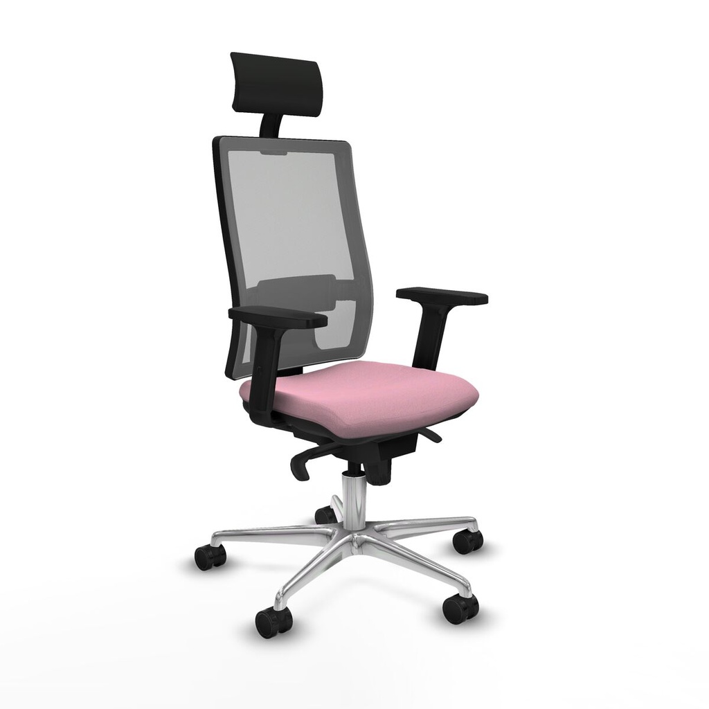Silla de Oficina con Cabecero Piqueras y Crespo 2D086N1 Rosa