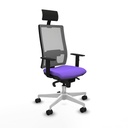Silla de Oficina con Cabecero Piqueras y Crespo 1D026N1 Lila