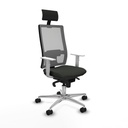 Office Chair with Headrest Piqueras y Crespo 4B086N1 Black