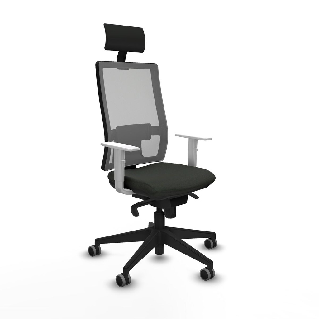 Office Chair with Headrest Piqueras y Crespo 4B066G1 Black