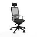Office Chair with Headrest Piqueras y Crespo 4B066G1 Black