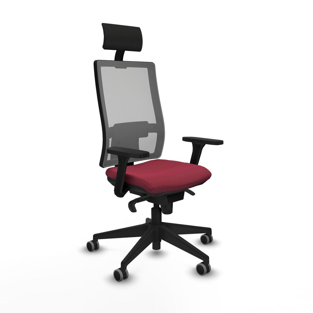 Office Chair with Headrest Piqueras y Crespo 3D066G1 Maroon