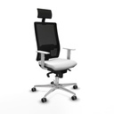 Silla de Oficina con Cabecero Piqueras y Crespo 4B086G1 Blanco