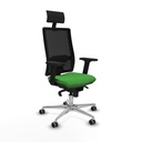 Silla de Oficina con Cabecero Piqueras y Crespo 2D086G1 Verde