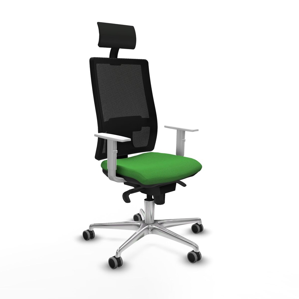 Silla de Oficina con Cabecero Piqueras y Crespo 4B086G1 Verde