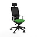 Silla de Oficina con Cabecero Piqueras y Crespo 4B066G1 Verde