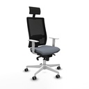 Silla de Oficina con Cabecero Piqueras y Crespo 4B026G1 Gris
