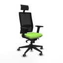 Office Chair with Headrest Piqueras y Crespo 2D066G1 Pistachio