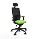 Silla de Oficina con Cabecero Piqueras y Crespo 1D066N1 Pistacho