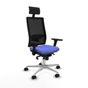 Silla de Oficina con Cabecero Piqueras y Crespo 3D086N1 Azul claro