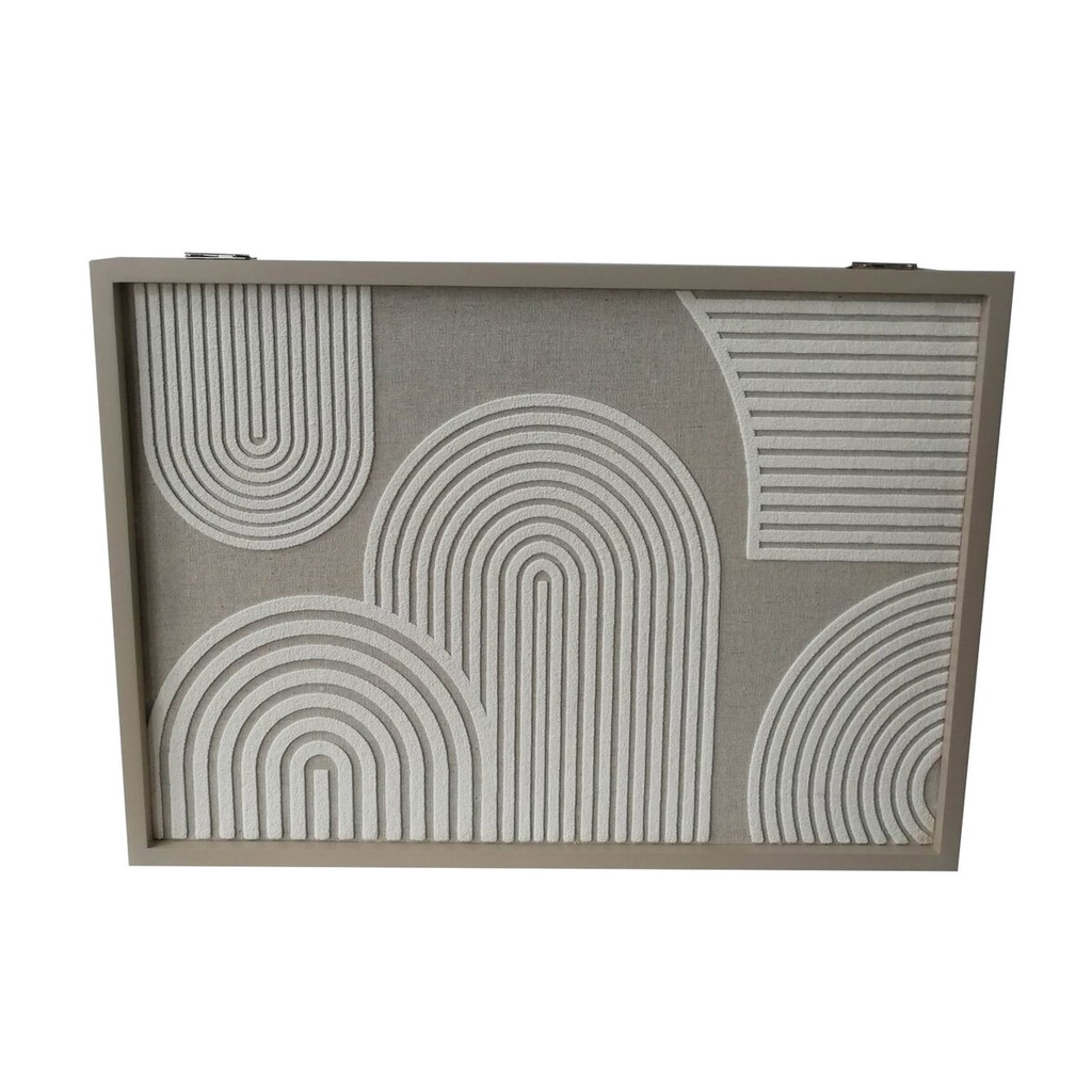 Caja Decorativa Versa Papel Madera MDF