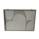 Caja Decorativa Versa Papel Madera MDF