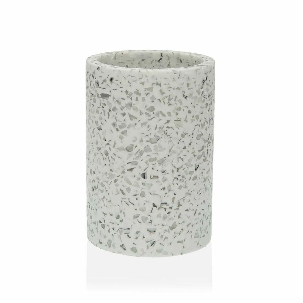 Portacepillos de Dientes Versa Blanco Resina (7,3 x 10,4 x 7,3 cm)