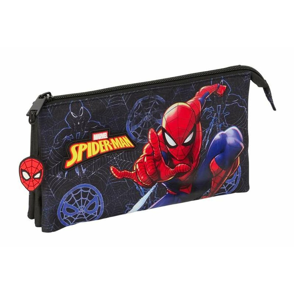 Portatodo Spider-Man Attack Negro 22 x 12 x 3 cm