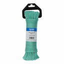 Shoelace, cord EDM 87912 White Green polypropylene 4,5 mm x 25 m Braiding