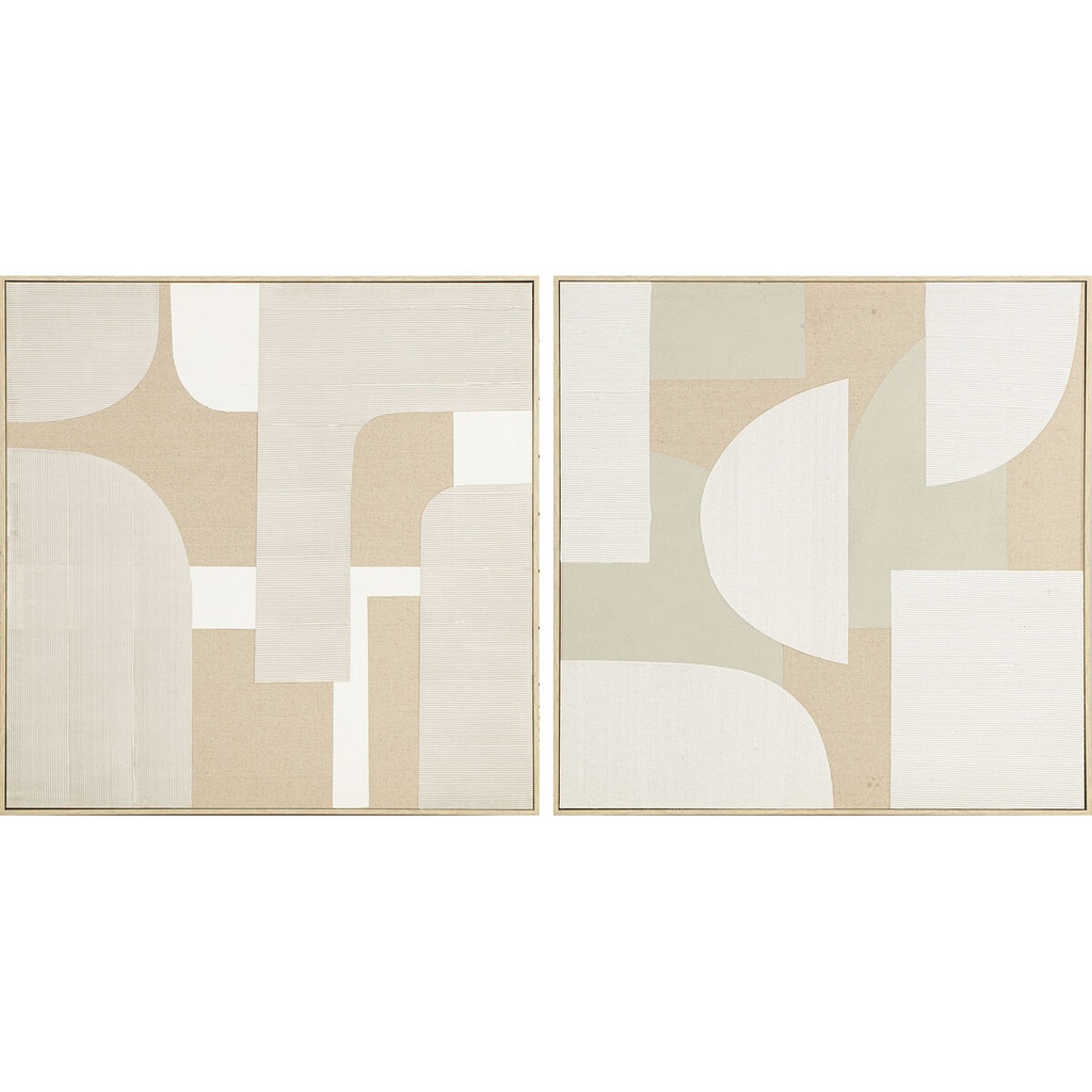 Cuadro Home ESPRIT Poliestireno 90 x 3,8 x 90 cm