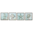 Lienzo Home ESPRIT Poliestireno Lienzo 30 x 3,5 x 30 cm