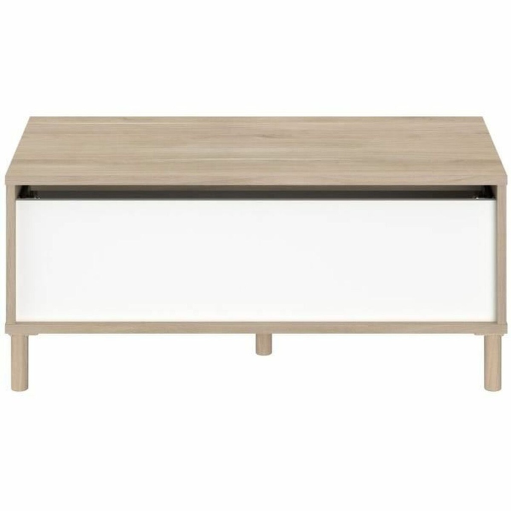 Mesa de Centro Elevable Parisot Blanco 100 x 50 x 43,6 cm