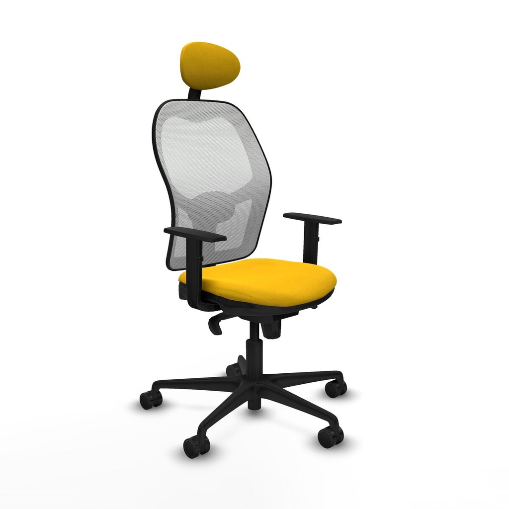 Silla de Oficina con Cabecero Jorquera Piqueras y Crespo 1D036N1 Amarillo