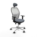 Silla de Oficina con Cabecero Jorquera Piqueras y Crespo 1D086G1 Gris