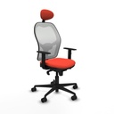 Office Chair with Headrest Jorquera Piqueras y Crespo 1D036N1 Dark Orange