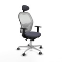 Silla de Oficina con Cabecero Jorquera Piqueras y Crespo 1D086G1 Gris oscuro
