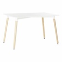 Dining Table DKD Home Decor White Birch MDF Wood 120 x 80 x 74 cm