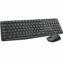 Keyboard and Wireless Mouse Logitech 920-007917 Grey