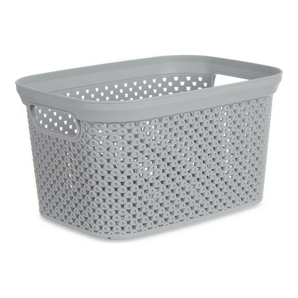 Basket Kipit Grey Plastic 3 L 16,5 x 12,5 x 23 cm