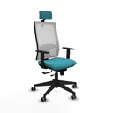 Office Chair with Headrest Horna Traslack Piqueras y Crespo 1D066G2