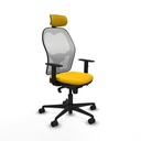 Office Chair with Headrest Piqueras y Crespo 1D036N2 Yellow