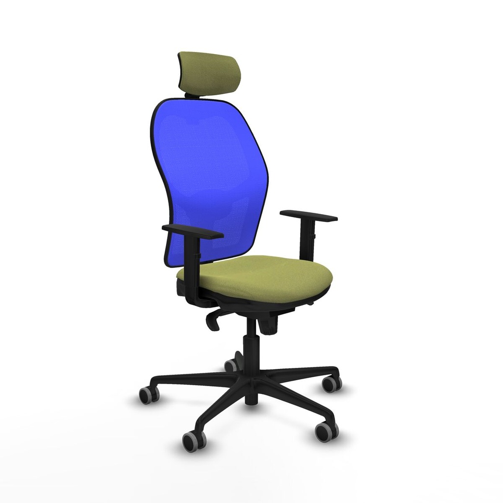 Silla de Oficina con Cabecero Piqueras y Crespo 1D036G2 Verde