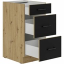 Mueble de cocina Negro noir Negro mate 40 cm