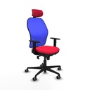 Office Chair with Headrest Piqueras y Crespo 1D036G2 Red