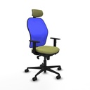 Silla de Oficina con Cabecero Piqueras y Crespo 1D036N2 Verde