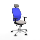 Office Chair with Headrest Piqueras y Crespo 1D086G2 White