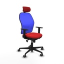 Office Chair with Headrest Piqueras y Crespo 1D036G2 Red