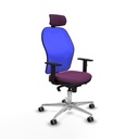 Office Chair with Headrest Piqueras y Crespo 1D086G2 Purple