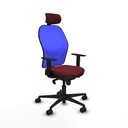 Office Chair with Headrest Piqueras y Crespo 1D036N2 Maroon