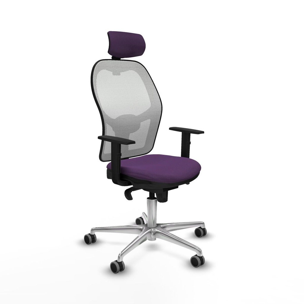 Silla de Oficina con Cabecero Piqueras y Crespo 1D086G2 Morado