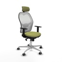 Silla de Oficina con Cabecero Piqueras y Crespo 1D086G2 Verde