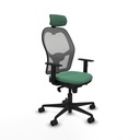 Office Chair with Headrest Piqueras y Crespo 1D036N2 Emerald Green