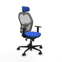 Silla de Oficina con Cabecero Piqueras y Crespo 1D036N2 Azul