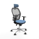 Silla de Oficina con Cabecero Piqueras y Crespo 1D086G2 Azul cielo