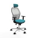 Office Chair with Headrest Piqueras y Crespo 1D086N2 Turquoise