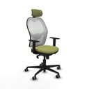Silla de Oficina con Cabecero Piqueras y Crespo 1D036G2 Verde